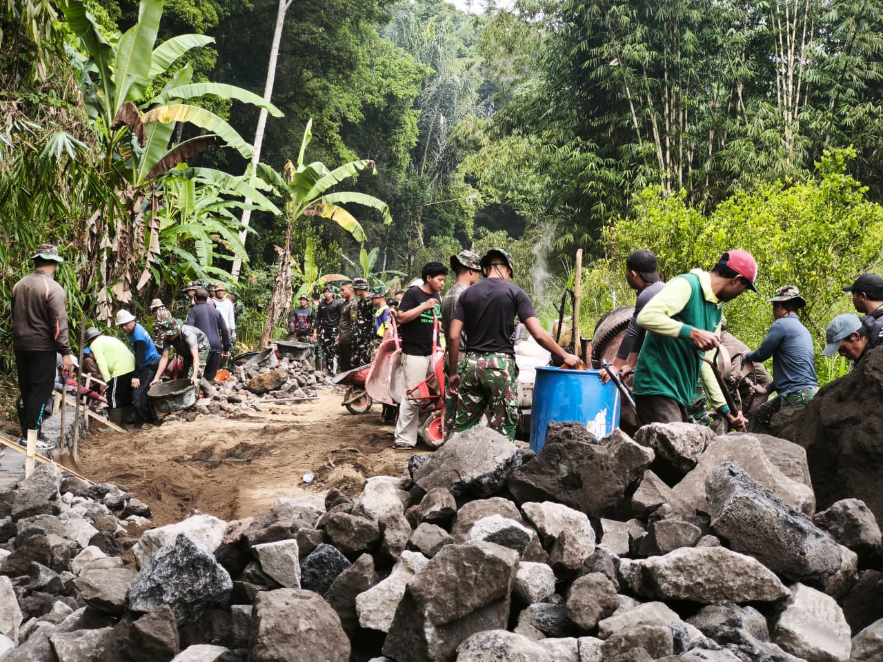 Program TMMD Ke-129: Membangun Infrastruktur dan Mempererat Hubungan TNI serta Masyarakat di Bangli