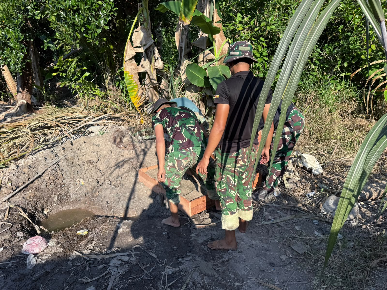 Keberhasilan Program TMMD di Desa Bandar Raya Melalui Sumur Bor Yang Telah Selesai