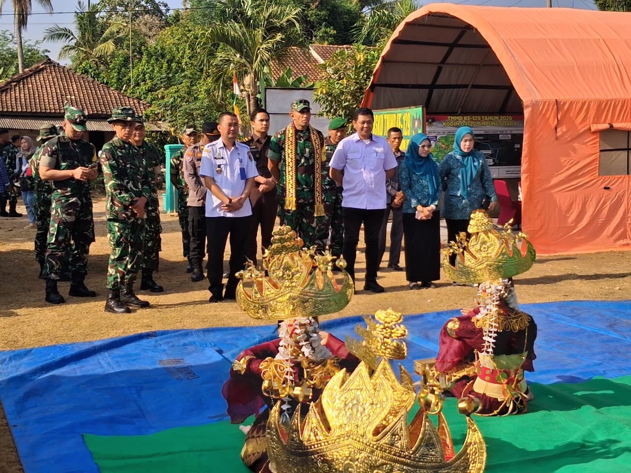 Tim Pengawasan TMMD ke-129 Berkunjung ke Lampung Utara