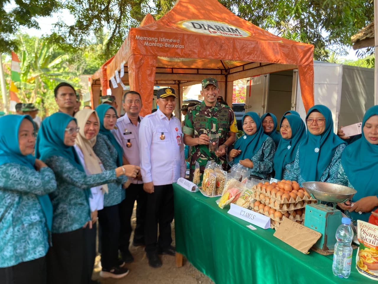 Program Pasar Murah dalam TMMD Ke-129 Dapat Dukungan Warga